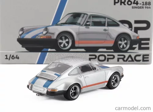PORSCHE  911 SINGER COUPE 1991  SILVER BLUE