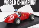 FERRARI  F1 500 F2 N 15 WORLD CHAMPION WINNER ENGLISH GP ALBERTO ASCARI 1952 - WITH DRIVER FIGURE