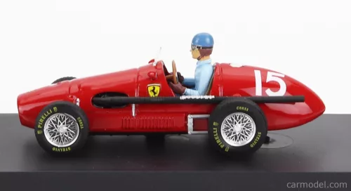 FERRARI  F1 500 F2 N 15 WORLD CHAMPION WINNER ENGLISH GP ALBERTO ASCARI 1952 - WITH DRIVER FIGURE
