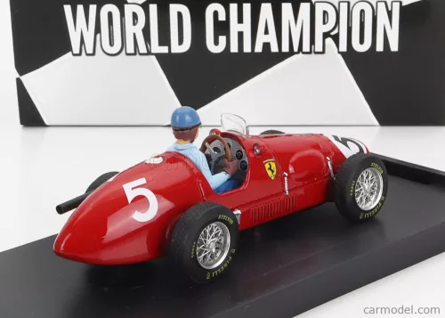 FERRARI  F1  500 F2 N 5 WORLD CHAMPION WINNER ENGLISH GP ALBERTO ASCARI 1953 - WITH DRIVER FIGURE