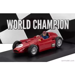  FERRARI  F1  LANCIA D50 N 1 WORLD CHAMPION WINNER BRITISH GP 1956 JUAN MANUEL FANGIO - WITH DRIVER FIGURE  RED