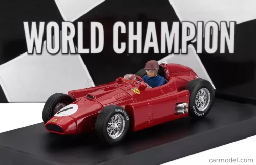 FERRARI  F1  LANCIA D50 N 1 WORLD CHAMPION WINNER BRITISH GP 1956 JUAN MANUEL FANGIO - WITH DRIVER FIGURE  RED