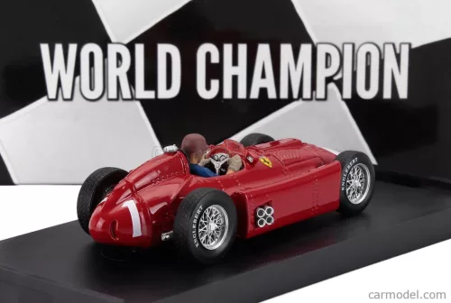 FERRARI  F1  LANCIA D50 N 1 WORLD CHAMPION WINNER BRITISH GP 1956 JUAN MANUEL FANGIO - WITH DRIVER FIGURE  RED