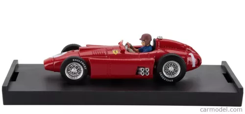 FERRARI  F1  LANCIA D50 N 1 WORLD CHAMPION WINNER BRITISH GP 1956 JUAN MANUEL FANGIO - WITH DRIVER FIGURE  RED