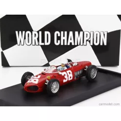   FERRARI  F1  156 N 38 WORLD CHAMPION 3rd MONACO GP 1961 PHIL HILL - WITH DRIVER FIGURE  RED
