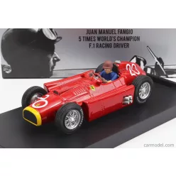   FERRARI  F1  D50 N 20 2nd MONACO GP JUAN MANUEL FANGIO 1956 WORLD CHAMPION - WITH DRIVER FIGURE