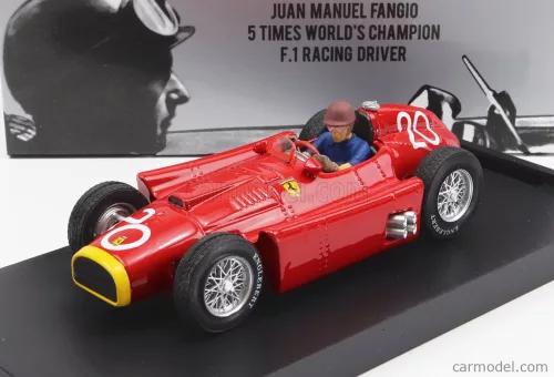 FERRARI  F1  D50 N 20 2nd MONACO GP JUAN MANUEL FANGIO 1956 WORLD CHAMPION - WITH DRIVER FIGURE