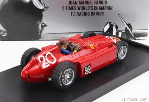 FERRARI  F1  D50 N 20 2nd MONACO GP JUAN MANUEL FANGIO 1956 WORLD CHAMPION - WITH DRIVER FIGURE