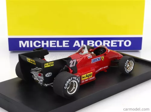 FERRARI  F1 126C4 N 27 WINNER BELGIUM GP 1984 MICHELE ALBORETO  RED BLACK