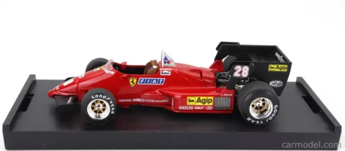 FERRARI  F1  126C4 N 28 BELGIUM GP 1984 RENE ARNOUX  RED BLACK