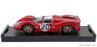 FERRARI  330P4 4.0L V12 SPIDER TEAM SPA FERRARI SEFAC N 20 24h LE MANS 1967 CHRIS AMON - NINO VACCARELLA  RED
