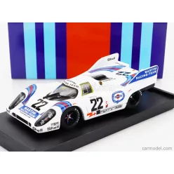   PORSCHE  917K 4.9L TEAM MARTINI RACING N 22 WINNER 24h LE MANS 1971 HELMUT MARKO - GIJS VAN LENNEP  WHITE BLUE RED