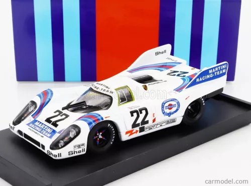 PORSCHE  917K 4.9L TEAM MARTINI RACING N 22 WINNER 24h LE MANS 1971 HELMUT MARKO - GIJS VAN LENNEP  WHITE BLUE RED