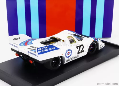 PORSCHE  917K 4.9L TEAM MARTINI RACING N 22 WINNER 24h LE MANS 1971 HELMUT MARKO - GIJS VAN LENNEP  WHITE BLUE RED