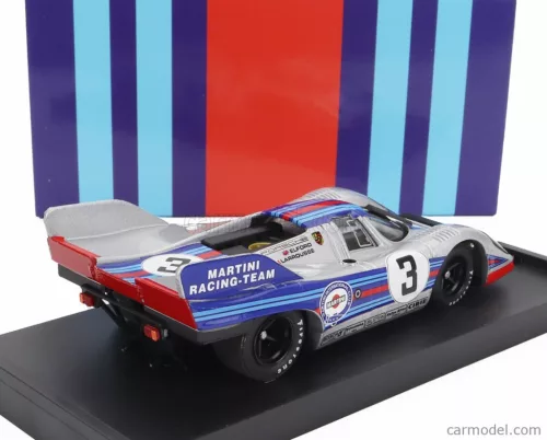 PORSCHE  917K TEAM MARTINI RACING N 3 1000km MONZA 1971 VIC ELFORD - GERARD LAROUSSE  SILVER BLUE