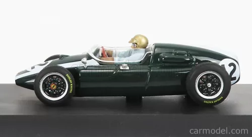 COOPER  F1 T51 CLIMAX N 12 WINNER BRITISH GP JACK BRABHAM 1959 WORLD CHAMPION - WITH DRIVER FIGURE