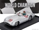 MERCEDES BENZ  F1  W196C N 18 WORLD CHAMPION SEASON 1954 JUAN MANUEL FANGIO - WITH DRIVER FIGURE  SILVER