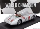 MERCEDES BENZ  F1  W196C N 18 WORLD CHAMPION SEASON 1954 JUAN MANUEL FANGIO - WITH DRIVER FIGURE  SILVER