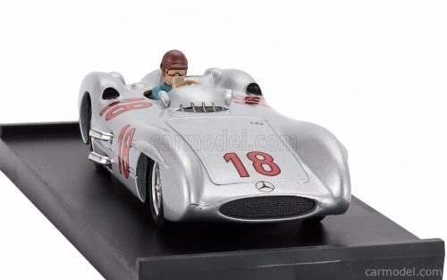 MERCEDES BENZ  F1  W196C N 18 WORLD CHAMPION SEASON 1954 JUAN MANUEL FANGIO - WITH DRIVER FIGURE  SILVER