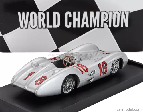 MERCEDES BENZ  F1  W196C N 18 WORLD CHAMPION SEASON 1954 JUAN MANUEL FANGIO  SILVER