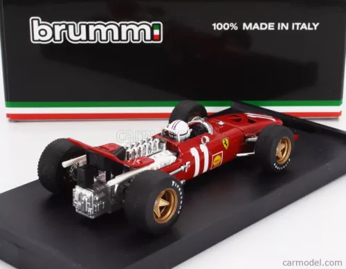 FERRARI  F1  312 N 11 MONACO GP 1969 CHRIS AMON - WITH DRIVER FIGURE  RED WHITE