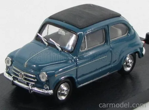 FIAT  600D TRASFORMABILE CHIUSA 1960  BLUE 404