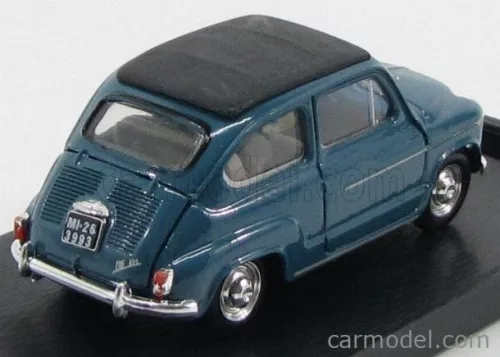 FIAT  600D TRASFORMABILE CHIUSA 1960  BLUE 404