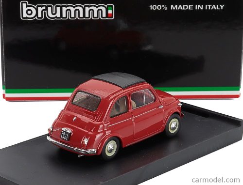 FIAT  500 NUOVA CHIUSA CLOSED 1959  ROSSO CORALLO - RED