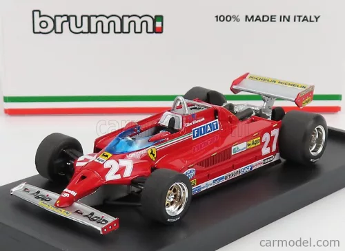 FERRARI  F1 126CK TURBO N 27 WINNER MONTECARLO GP 1981 GILLES VILLENEUVE