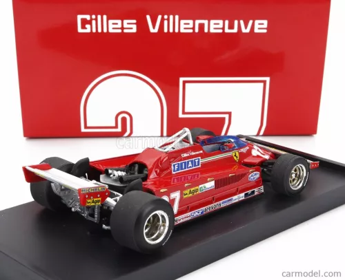 FERRARI  F1  126CK TURBO N 27 ITALY GP 1981 GILLES VILLENEUVE  RED