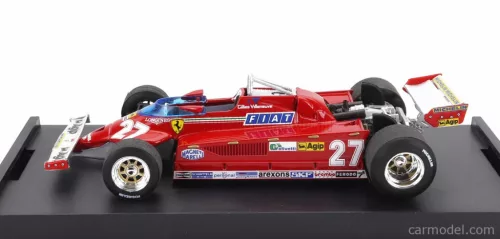 FERRARI  F1  126CK TURBO N 27 ITALY GP 1981 GILLES VILLENEUVE  RED