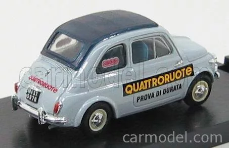 FIAT  500 NUOVA 1958 - PROVA DI DURATA QUATTRORUOTE  GREY