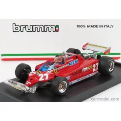   FERRARI  F1  126CK TURBO N 27 GP CANADA MONTREAL 1981 ALETTONE DANNEGGIATO DAL GIRO (LAP) 39 AL 54 GILLES VILLENEUVE - WITH DRIVER FIGURE