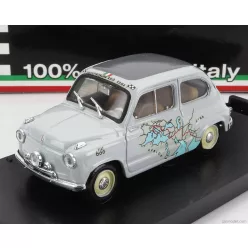   FIAT  600 RALLY RAID ROMA-CALCUTTA 1955 13.260Km IN 11 GIORNI - 11 DAYS  GREY