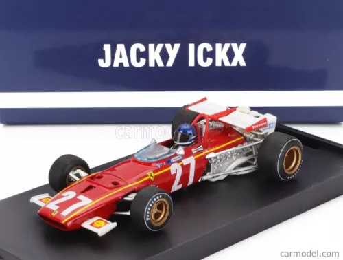 FERRARI  F1  312B N 27 BELGIUM GP 1970 JACKY ICKX - WITH DRIVER FIGURE  RED WHITE