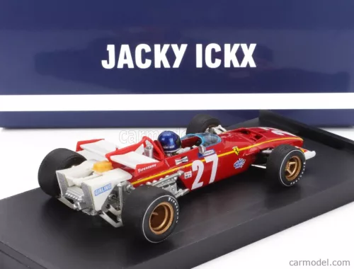 FERRARI  F1  312B N 27 BELGIUM GP 1970 JACKY ICKX - WITH DRIVER FIGURE  RED WHITE