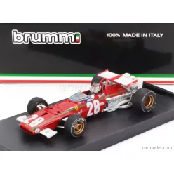  FERRARI  F1  312B N 28 BELGIUM GP 1970 IGNAZIO GIUNTI - WITH DRIVER FIGURE  RED WHITE