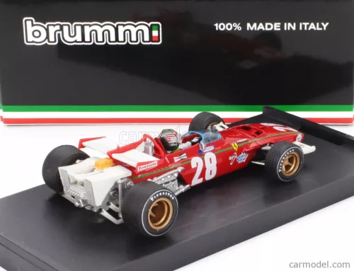 FERRARI  F1  312B N 28 BELGIUM GP 1970 IGNAZIO GIUNTI - WITH DRIVER FIGURE  RED WHITE