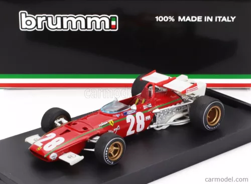 FERRARI  F1  312B N 28 BELGIUM GP 1970 IGNAZIO GIUNTI  RED WHITE