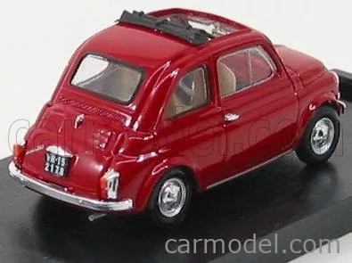 FIAT  500F TETTO APERTO - OPEN 1965  ROSSO MEDIO