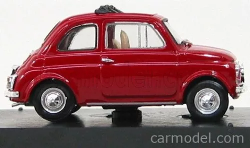 FIAT  500F TETTO APERTO - OPEN 1965  ROSSO MEDIO