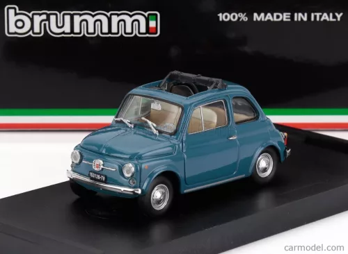 FIAT  500F TETTO APERTO - OPEN 1965  BLUE MEDIO