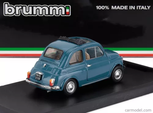 FIAT  500F TETTO APERTO - OPEN 1965  BLUE MEDIO