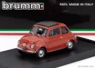 FIAT  500F TETTO CHIUSO - CLOSED 1965  ROSSO MEDIO