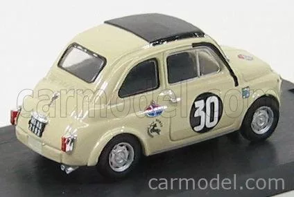 FIAT  500TV GIANNINI N 30 COPPA CARRI MONZA 1966 CAMPIONE D'ITALIA MAURIZIO ZANETTI  IVORY