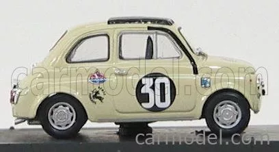 FIAT  500TV GIANNINI N 30 COPPA CARRI MONZA 1966 CAMPIONE D'ITALIA MAURIZIO ZANETTI  IVORY