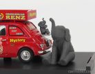FIAT  500R VEICOLO PUBBLICITARIO 1972 - CIRCO CIRCUS HERMAN RENZ OLANDA WITH TWO ELEFANTS FIGURES - MYSTERY 2008