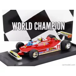   FERRARI  F1  312T4 N 11 WORLD CHAMPION WINNER MONZA ITALY GP 1979 JODY SCHECKTER - WITH DRIVER FIGURE  RED
