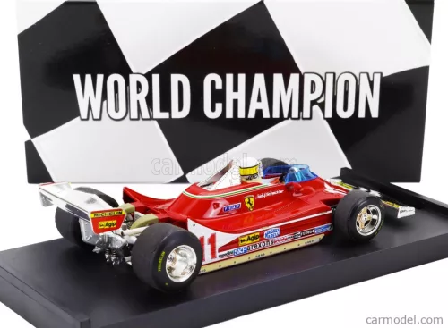 FERRARI  F1  312T4 N 11 WORLD CHAMPION WINNER MONZA ITALY GP 1979 JODY SCHECKTER - WITH DRIVER FIGURE  RED