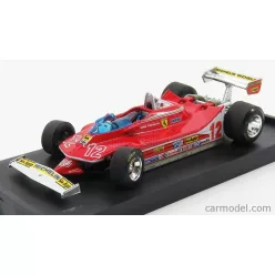   FERRARI  F1  312T4 N 12 2nd GP FRENCH DIJON 1979 GILLES VILLENEUVE  RED